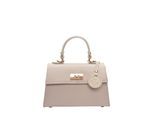 Luisa Vannini Beige Rundleer Tas