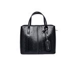 Roberta M Zwart Rundleer Tas