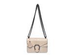 Roberta M Beige Rundleer Tas