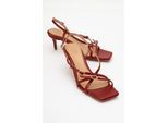 Chaka Quadratische Zehenpartie Stiletto-Sandale (Damen)