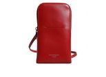 Dolce & Gabbana Rode Leren Handtas Telefoon Sling Crossbody Halsoverkop Tas