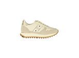 Blauer Beige Leren Dames Sneakers