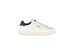 Blauer Witte Polyurethaan Sneakers voor Mannen