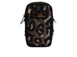 Multicolor Luipaard Jacquard Logo Plaque Nekriem Tas