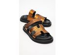 Loana Leder Slide Sandale