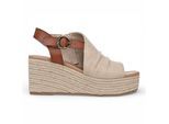 Blowfish Malibu Damen Braune Beige Wedge Slingbacks Heel Sandals - Amira