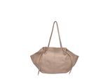 Roberta M Beige Rundleer Tas