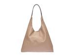 Luisa Vannini Beige Rundleer Tas