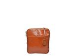 Anna Luchini Brown Rundleer Tas