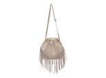 Roberta M Beige Rundleer Tas