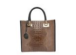 Roberta M Beige Rundleer Tas
