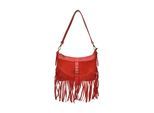 Anna Luchini Rood Rundleer Tas