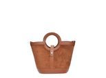 Anna Luchini Brown Rundleer Tas