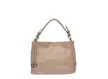 Roberta M Beige Rundleer Tas