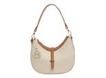 Roberta M Beige Rundleer Tas