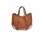 Luisa Vannini Brown Rundleer Tas