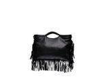 Isabella Rhea Zwart Rundleer Tas