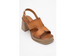 Zennia Leder Plateau Sandale (Women)