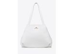 Wittchen Dames shoppertas van natuurlijk erwtenleer, wit
