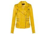 Dames leren Brando bikerjack-Loddon