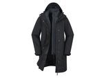 Mountain Warehouse Dames/Dames Luna 3 in 1 Lang Waterdicht Jasje (Zwart)