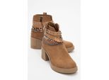 Boliva Schnalle Kette Blockabsatz Stiefel (Damen)