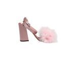 Dolce & Gabbana Roze Pailletten Enkelsandalen Schoenen