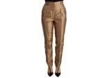 Dolce Gabbana Gouden Zijdebroek