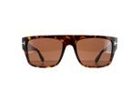 Tom Ford zonnebril Dunning FT0907 52e Shiny Havana Brown