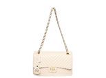 Roberta M Beige Rundleer Tas