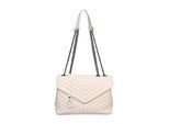 Luisa Vannini Beige Rundleer Tas
