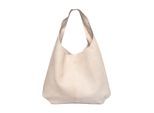 Luisa Vannini Beige Rundleer Tas