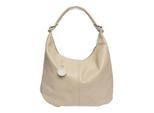 Luisa Vannini Beige Rundleer Tas