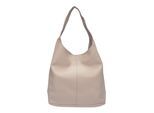 Roberta M Beige Rundleer Tas