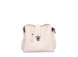 Luisa Vannini Beige Rundleer Tas