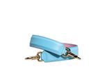 Dolce & Gabbana Roze Blauwe Leren Handtas Met Schouderriem