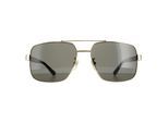 Gucci Vierkant Mannen Gold Black Gray GG0529S