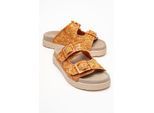Milana Leder Double‑Strap Sandale (Women)