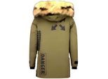 Enos Lange parka jas met bontkraag - Winterjas