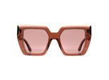Calvin Klein Vierkant Dames Transparant Donkerbruin Bourgondië CK23502S
