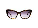 Max Mara Cat Eye Womens Gekleurd Havana Rook Grijs Gradiënt MM0063 Logo14