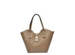 Isabella Rhea Beige Rundleer Tas