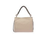 Luisa Vannini Beige Rundleer Tas