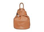 Anna Luchini Brown Rundleer Tas