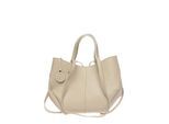Luisa Vannini Beige Rundleer Tas