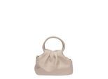 Luisa Vannini Beige Rundleer Tas