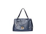 Anna Luchini Blauw Rundleer Tas