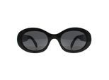 Celine Ovale Dames Fonkelend Zwart met Goudgrijs CL40194U Triomphe
