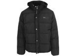 Plein Sport gewatteerd zwart jack met vet logo