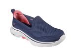 Skechers GO WALK 7 - Vina Textile Dames Navy/Coral Trainers